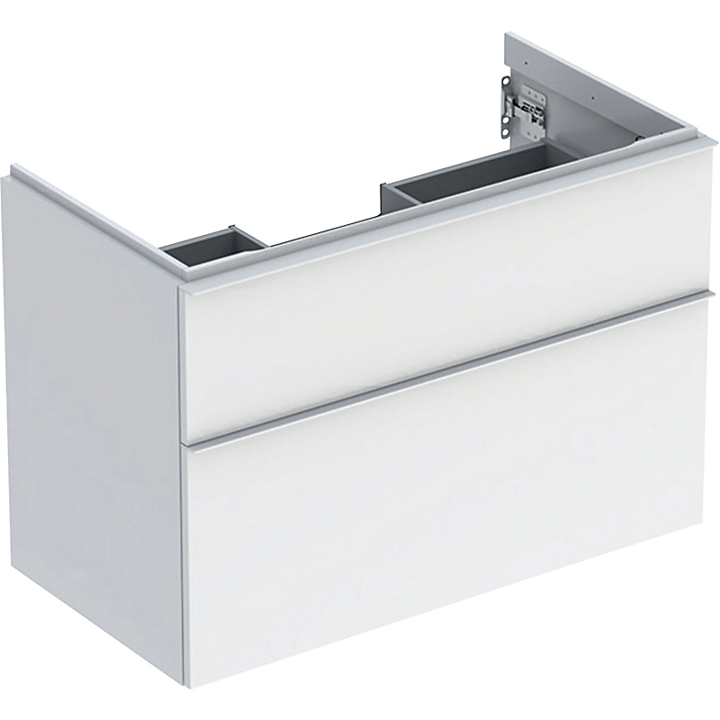 GEBERIT Icon vaskeskab 888x476x615mm 2skuffer hvid lakeret blankpoleret