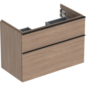 GEBERIT Icon vaskeskab 888x476x615mm 2skuffer eg natur melamin træstruktur