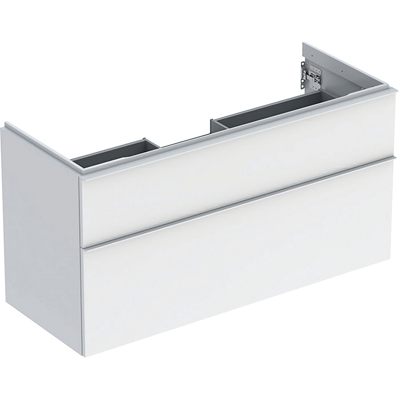 GEBERIT Icon vaskeskab 1184x476x615mm 2skuffer hvid lakeret blankpoleret