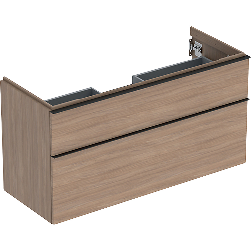 GEBERIT Icon vaskeskab 1184x476x615mm 2skuffer eg natur melamin træstruktur