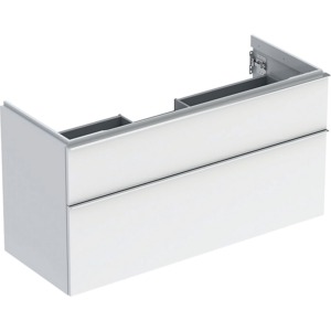 GEBERIT Icon vaskeskab 1184x476x615mm 2skuffer hvid lakeret blankpoleret