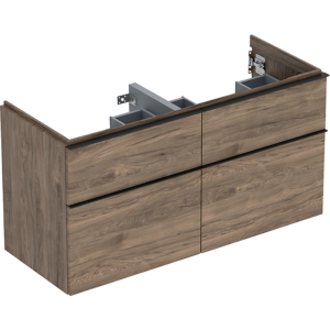GEBERIT Icon vaskeskab 1184x476x615mm 4skuffer nøddetræ hickory melamin træstruktur