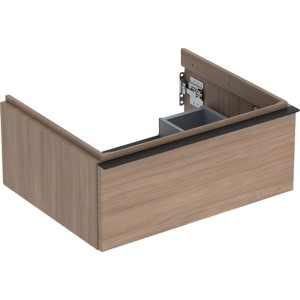 GEBERIT Icon vaskeskab 592x476x247mm 1skuffe eg natur melamin træstruktur