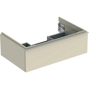 GEBERIT Icon vaskeskab 740x476x247mm 1skuffe sand-grå lakeret blankpoleret