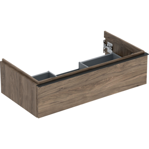 GEBERIT Icon vaskeskab 888x476x247mm 1skuffe nøddetræ hickory melamin træstruktur