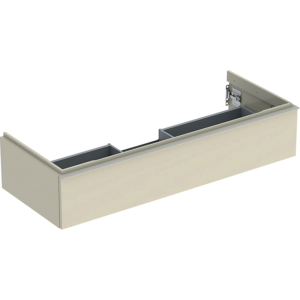 GEBERIT Icon vaskeskab 1184x476x247mm 1skuffe sand-grå lakeret blankpoleret