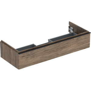 GEBERIT Icon vaskeskab 1184x476x247mm 1skuffe nøddetræ hickory melamin træstruktur