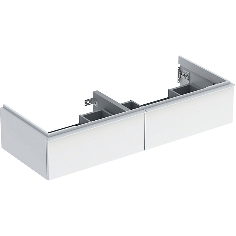 GEBERIT Icon vaskeskab 1184x476x247mm 2skuffer hvid lakeret blankpoleret