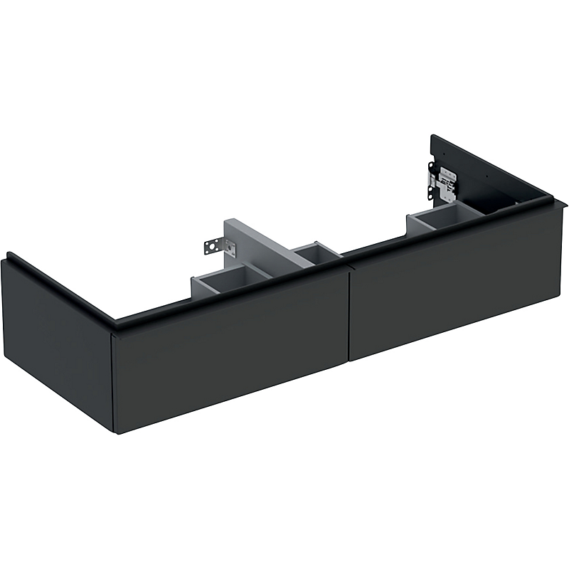GEBERIT Icon vaskeskab 1184x476x247mm 2skuffer lava matlakeret