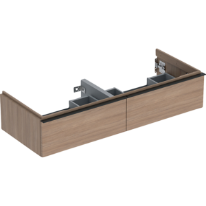 GEBERIT Icon vaskeskab 1184x476x247mm 2skuffer eg natur melamin træstruktur