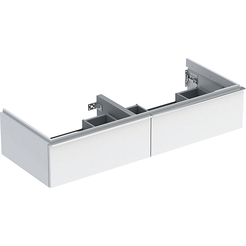 GEBERIT Icon vaskeskab 1184x476x247mm 2skuffer hvid lakeret blankpoleret