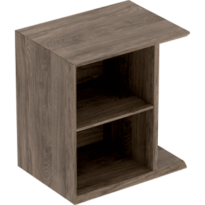 GEBERIT Icon sideskab 370x273x400mm nøddetræ hickory melamin træstruktur