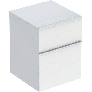GEBERIT Icon sideskab 450x476x600mm 2skuffer hvid lakeret blankpoleret