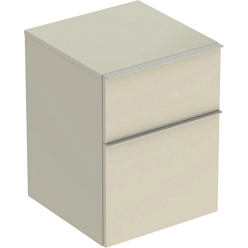 GEBERIT Icon sideskab 450x476x600mm 2skuffer sand-grå lakeret blankpoleret
