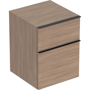 GEBERIT Icon sideskab 450x476x600mm 2skuffer eg natur melamin træstruktur