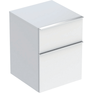 GEBERIT Icon sideskab 450x476x600mm 2skuffer hvid lakeret blankpoleret