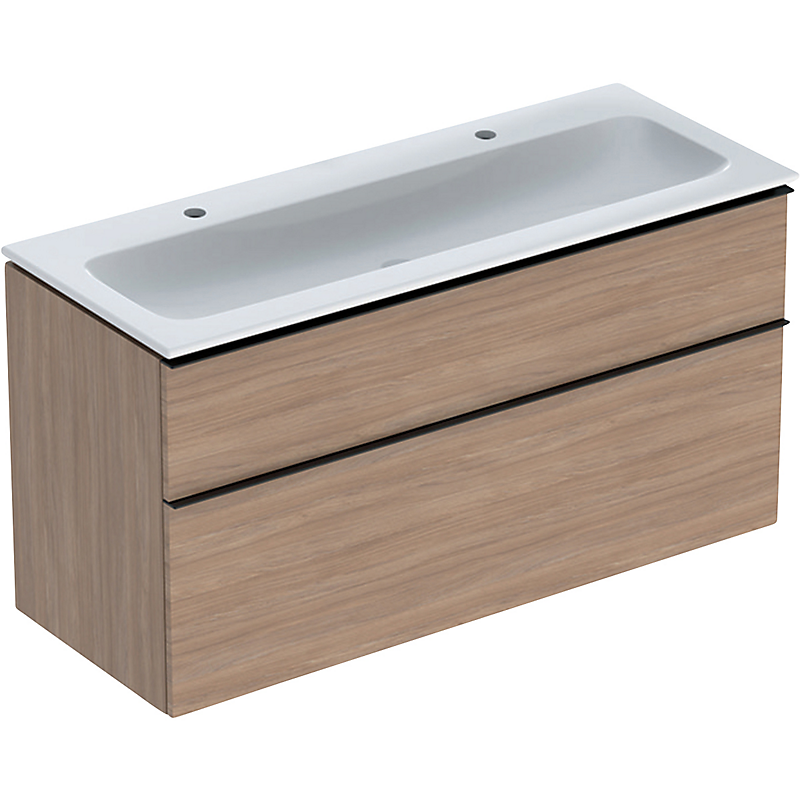 GEBERIT Icon møbelpakke 1200x480x630mm 2skuffer eg natur melamin træstruktur