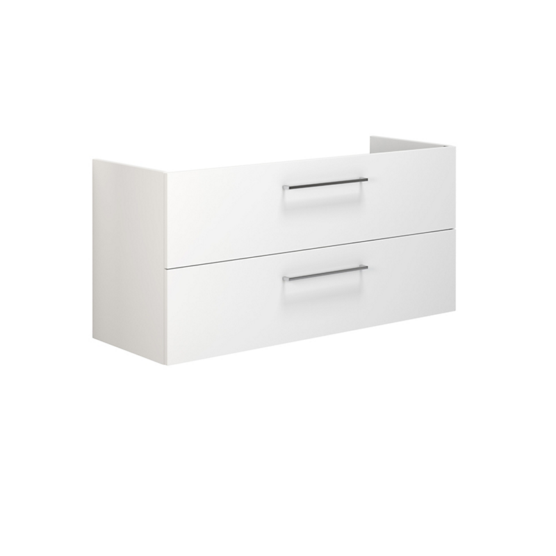 Dansani Mido+ vaskeskab med 2 skuffer 57,6x120x44 cm glat, hvid mat