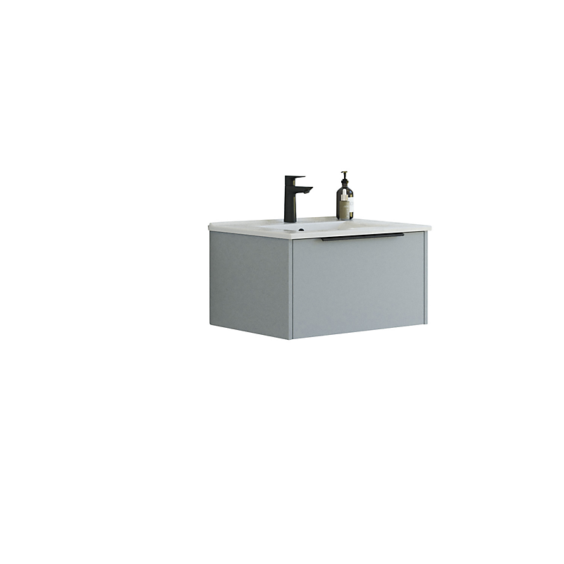 Dansani Mido+ møbelpakke 61cm Classic 1 skuffe Amber vask glat lyseblå mat