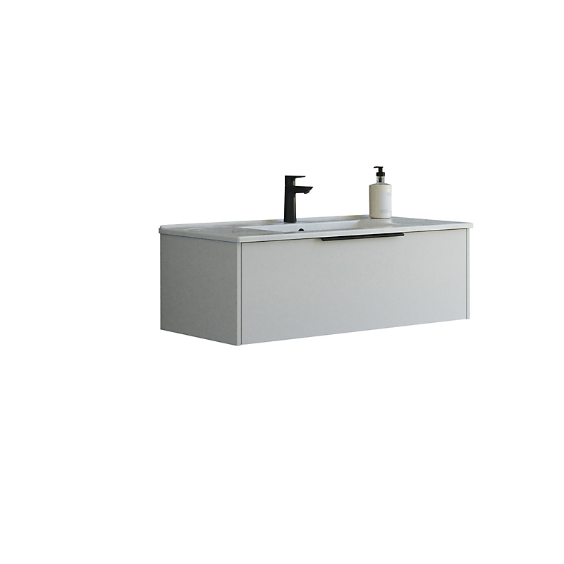 Dansani Mido+ møbelpakke 101cm Classic 1 skuffe Amber vask glat sand mat