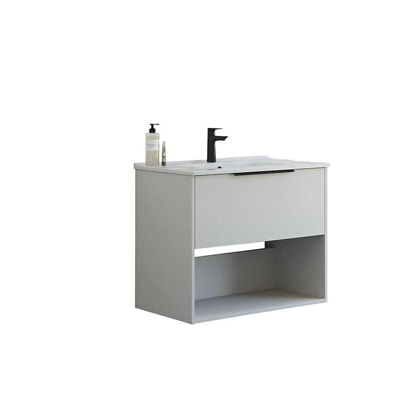 Dansani Mido+ møbelpakke 81cm Classic 1 skuffe Amber vask glat sand mat