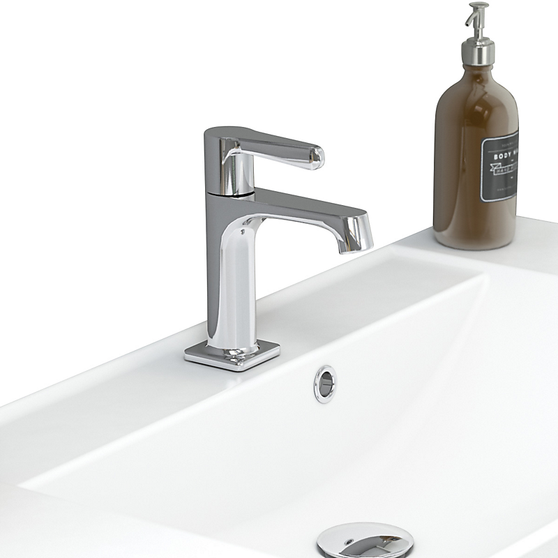 Dansani overløbsroset til porcelænsvask, krom