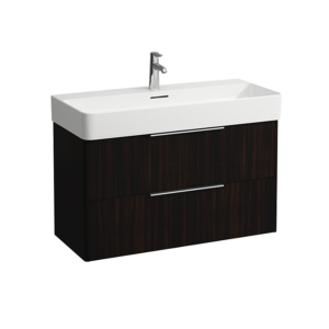 Laufen BASE underskab 95 cm med 2 skuffer. Mørk elm