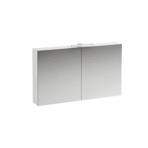 Laufen base spejlskab Med lys og strømudtag EU IP 44 , 1200x700x180, hvid højglans