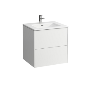 Laufen base møbelpakke 60 Pro S slim håndvask 1 hanehul. 2 skuffer, hvid højglans