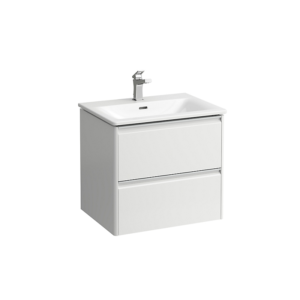 Laufen Palace møbelpakke 60cm, alugreb, softclose hvid højglans