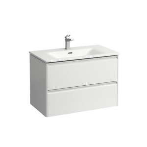 Laufen Palace møbelpakke 80cm, alugreb, softclose, hvid højglans