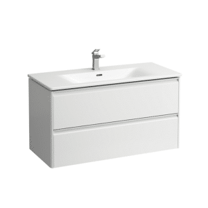 Laufen Palace møbelpakke 100cm, alugreb, softclose, hvid højglans