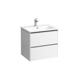 Laufen Palace møbelpakke 60cm, sortgreb, softclose, mathvid