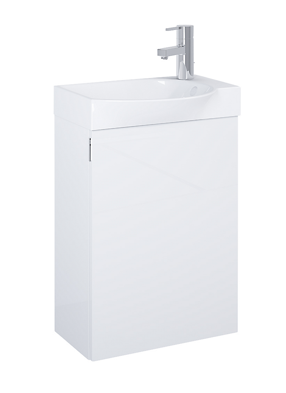 IMAGE Compact 45 CM Møbelskab & håndvask, hvid højglans