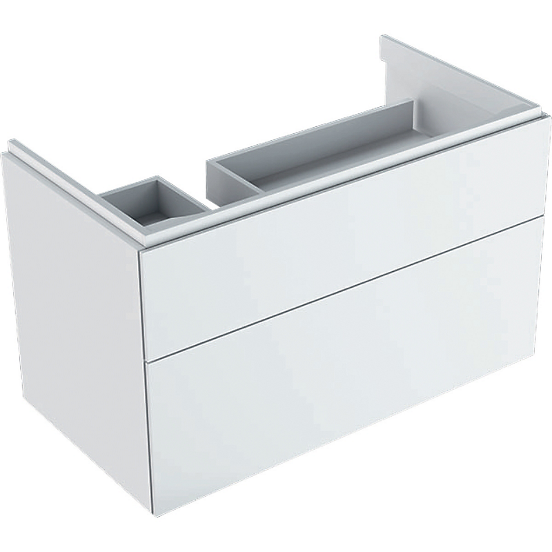GEBERIT XENO2 vaskeskab 880x530x462mm med 2 skuffer, hvid