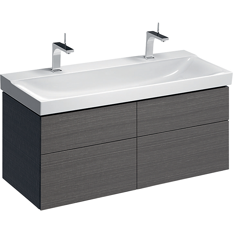 GEBERIT XENO2 vaskeskab 1174x530x462mm med 4 skuffer, scultura-grå