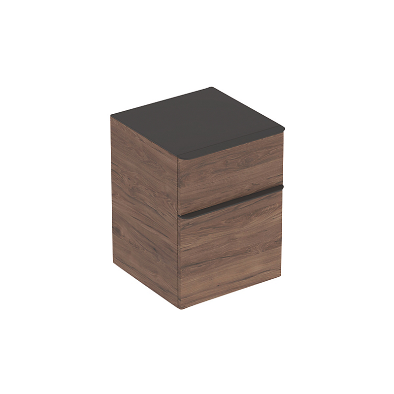 GEBERIT Smyle sideskab 450x600x470mm 2skuffer nøddetræ hickory