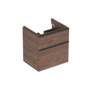 GEBERIT Smyle vaskeskab 584x617x470mm 2skuffer nøddetræ hickory
