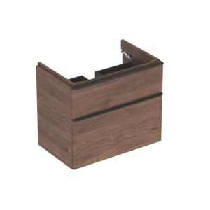 GEBERIT Smyle vaskeskab 734x617x470mm 2skuffer nøddetræ hickory