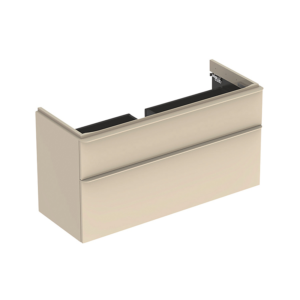 GEBERIT Smyle vaskeskab 1184x617x470mm 2skuffer sand-grå