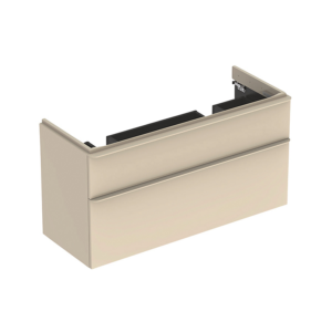 GEBERIT Smyle vaskeskab 1184x617x470mm 2skuffer sand-grå