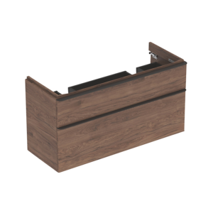 GEBERIT Smyle vaskeskab 1184x617x470mm 2skuffer nøddetræ hickory