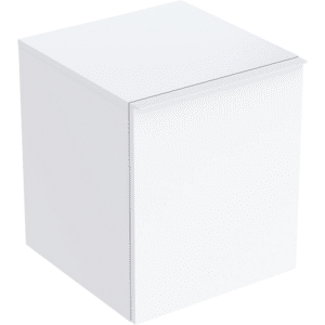 GEBERIT Acanto sideskab 452x475mm med en skuffe & en indvendig skuffe. Hvid Lakeret blankpoleret, højglans