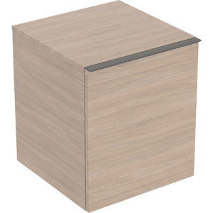 GEBERIT Acanto sideskab 452x475mm med en skuffe & en indvendig skuffe. Melamin træstruktur