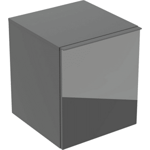 GEBERIT Acanto sideskab 452x475mm med en skuffe & en indvendig skuffe. Lava Lakeret mat, glas blankt