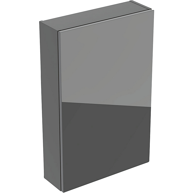 GEBERIT overskab, rektangulært, med en låge: 45x70cm, Korpus: lava / lakeret