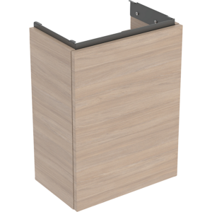 GEBERIT Acanto underskab 392x539mm til håndvask, med en låge Bredde håndvask=40cm, Eg melamin træstruktur
