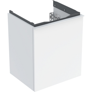 GEBERIT Acanto underskab 446x539mm til håndvask, med en skuffe Korpus & forside. Hvid / lakeret højglans
