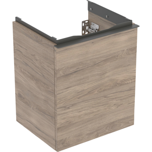 GEBERIT Acanto underskab 446x539mm til håndvask, med en skuffe Korpus & forside Nøddetræ hickory
