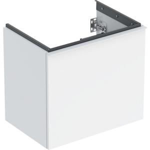 GEBERIT Acanto underskab 592x535mm til håndvask, med en skuffe & en indvendig skuffe, hvid / lakeret højglans
